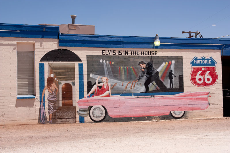 Cadillac rose Elvis route 66
